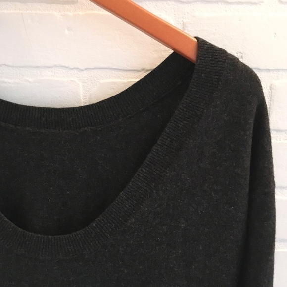 Aritzia Babaton Knit sweater dress Wool Cashmere Minimalist Charcoal Gray XS - Picture 5 of 11